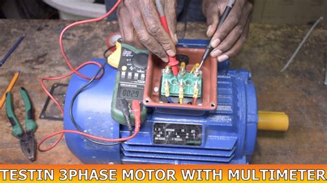 motor winding test with multimeter